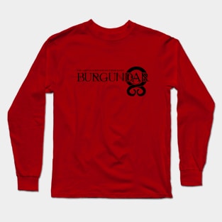 Burgundar Full Black Long Sleeve T-Shirt